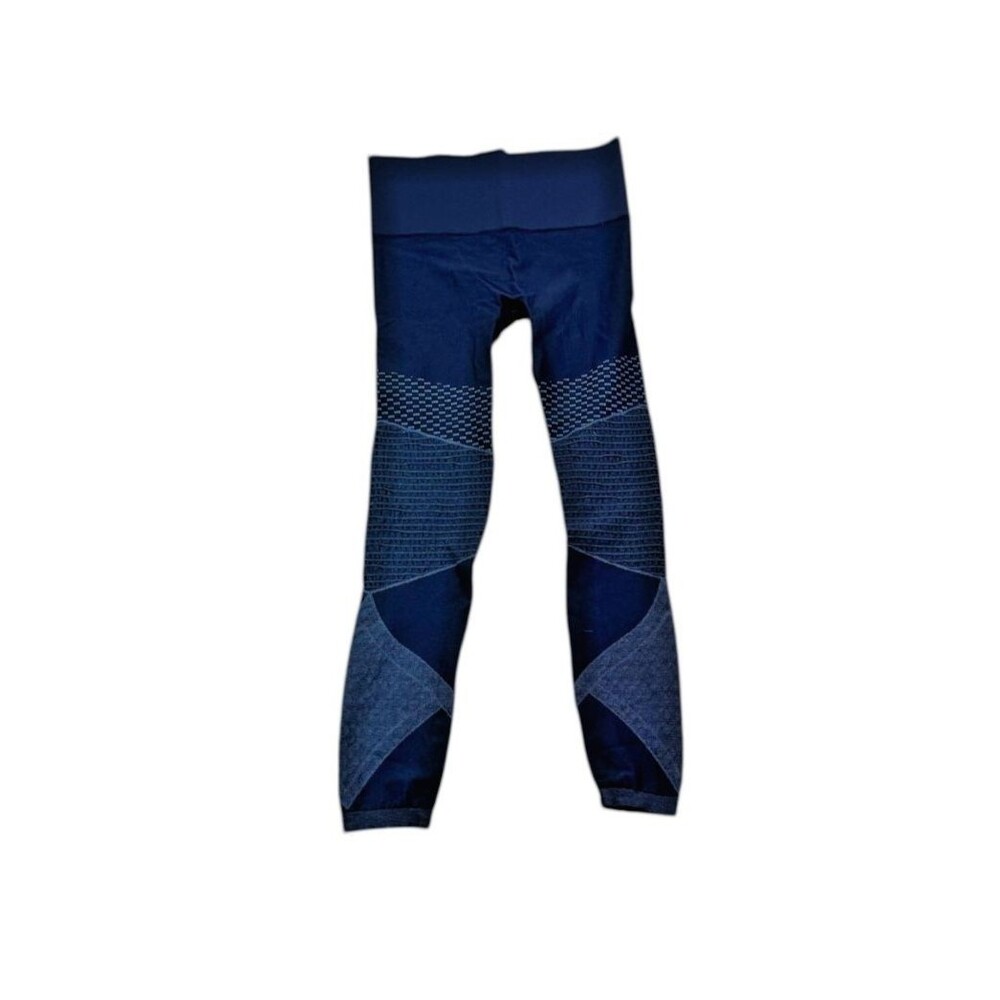 SPANX Womens Size Large Look at Me Now Seamless Control Leggings Navy Blue Pants